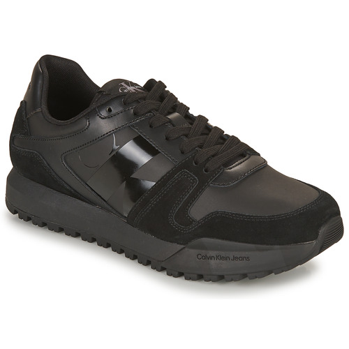 Calvin Klein Jeans - TOOTHY RUN LACEUP LOW LTH MIX - Noir