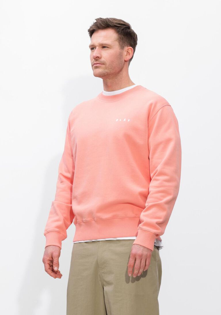 oranje olaf hussein sweater brushstroke face crewneck