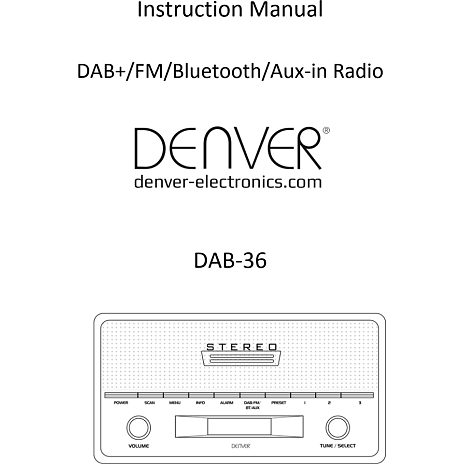 Denver DAB-36LW retro DAB+ radio