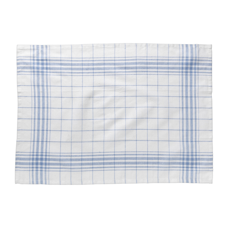 Theedoeken set van 3 - blauw /wit - 45x65 cm
