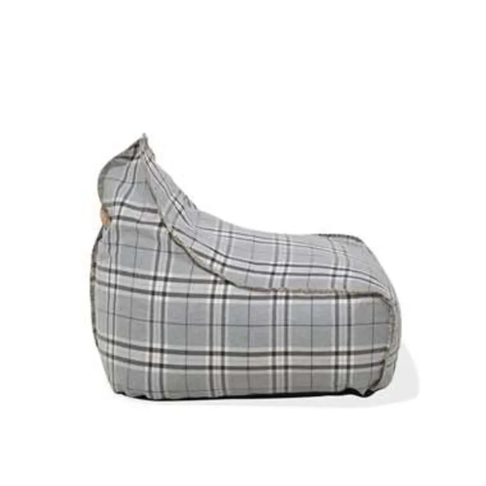 Beliani Zitzak DROP LINEN - Grijs polyester