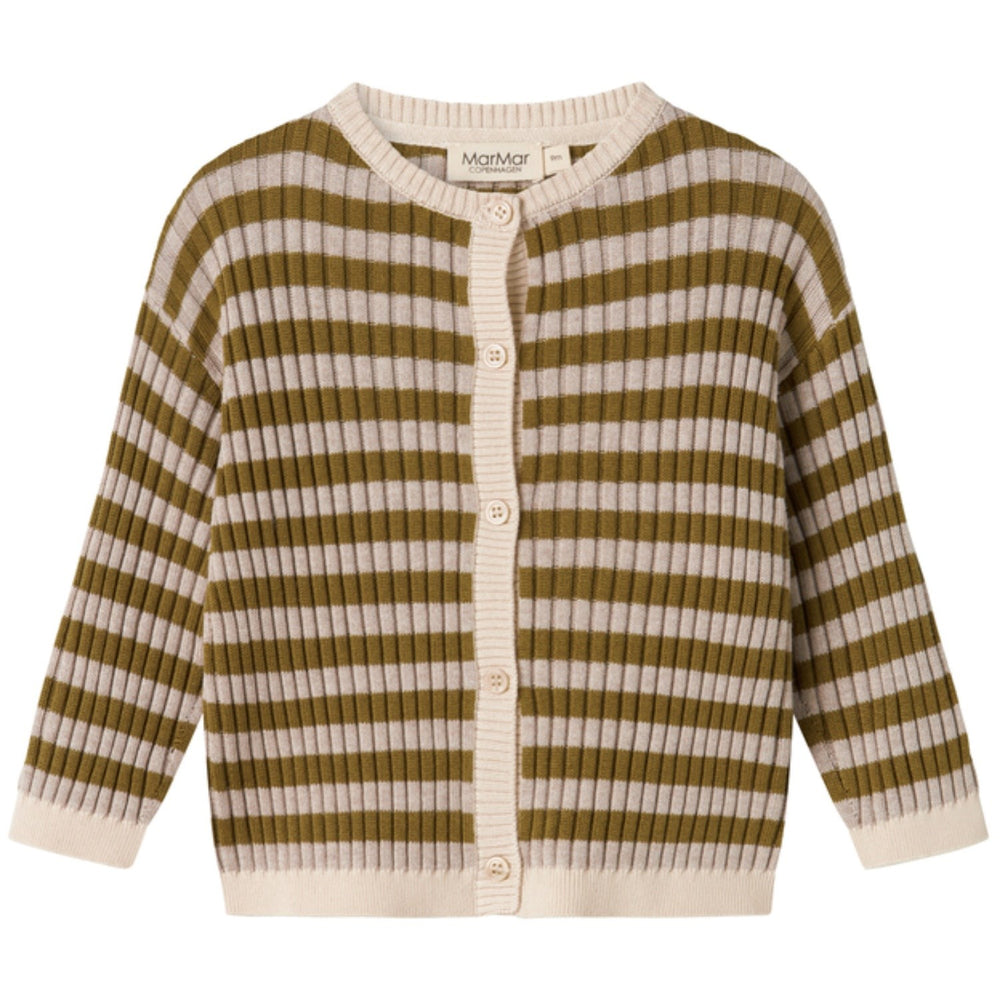 Køb MarMar Modal Mix Stripe Cashew Mel. Stripe Tob Strik Cardigan