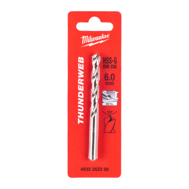 Milwaukee metaalboor HSS-G Thunderweb 6x93mm