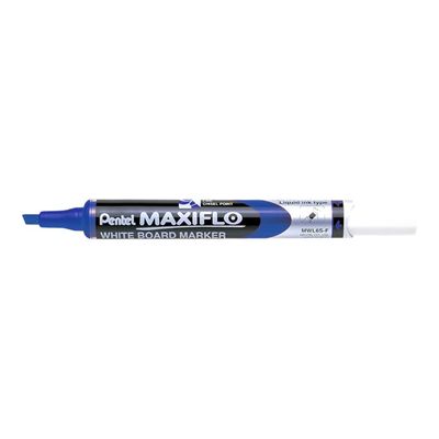 Pentel MAXIFLO - Marqueur effaçable - pointe biseau - bleu