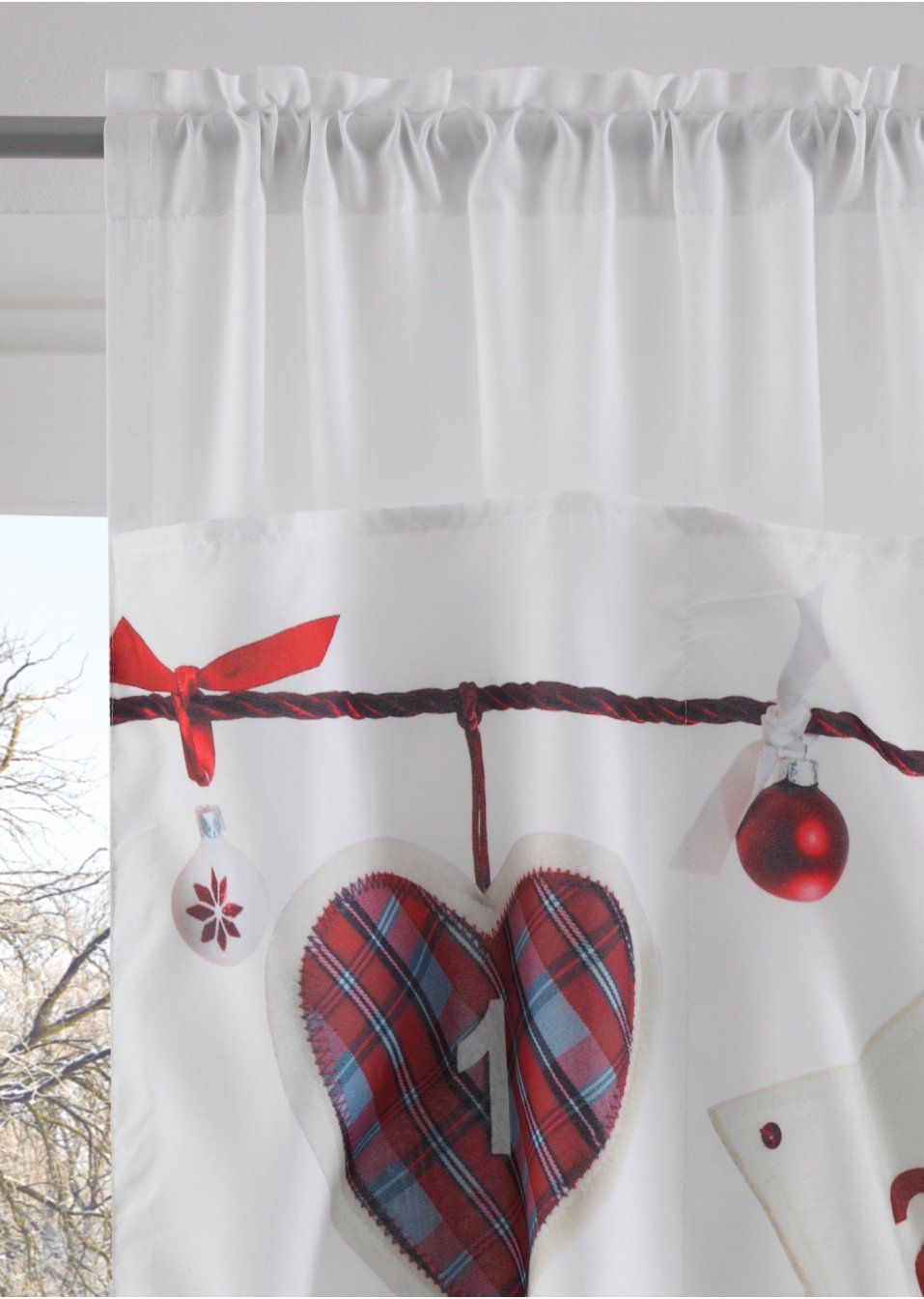 Panneau en microfibre avec calendrier de l'Avent (1 pce.)