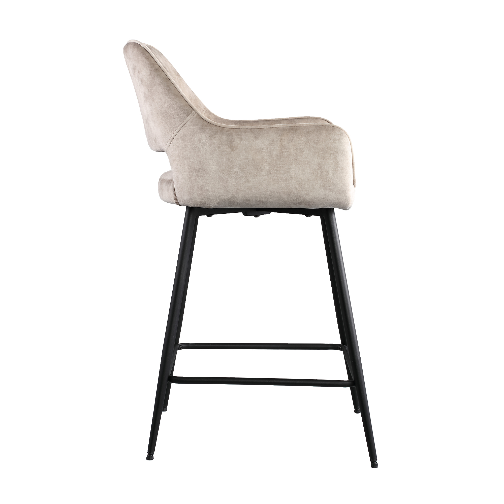 Barstoel Pim Velvet Beige M