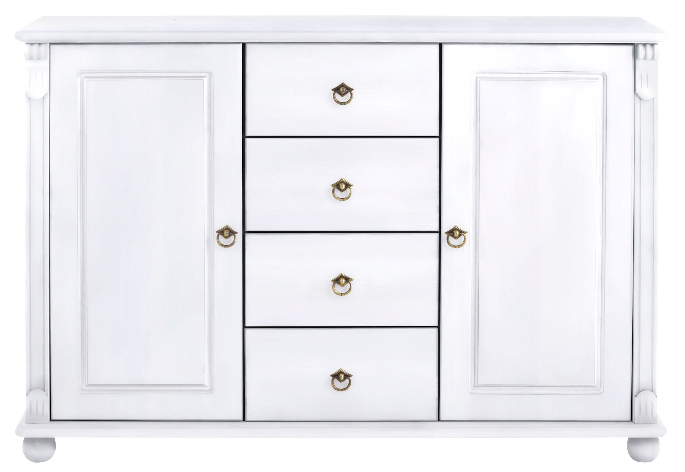 Home affaire Kombikommode »Tessin; Buffetunterschrank, klassischer Landhausstil« aus massiver, FSC®-zertifizierter Kiefer, 128cm breit