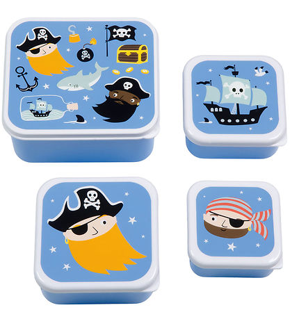 A Little Lovely Company Brotdosen-Set - 4 st. - Piraten