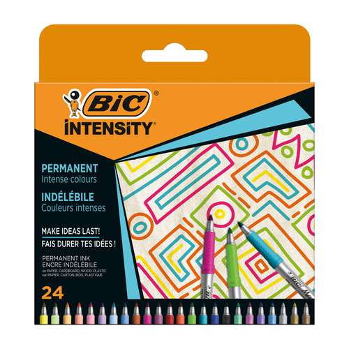 BiC® Intensity Permanent Marker – 24er-Set