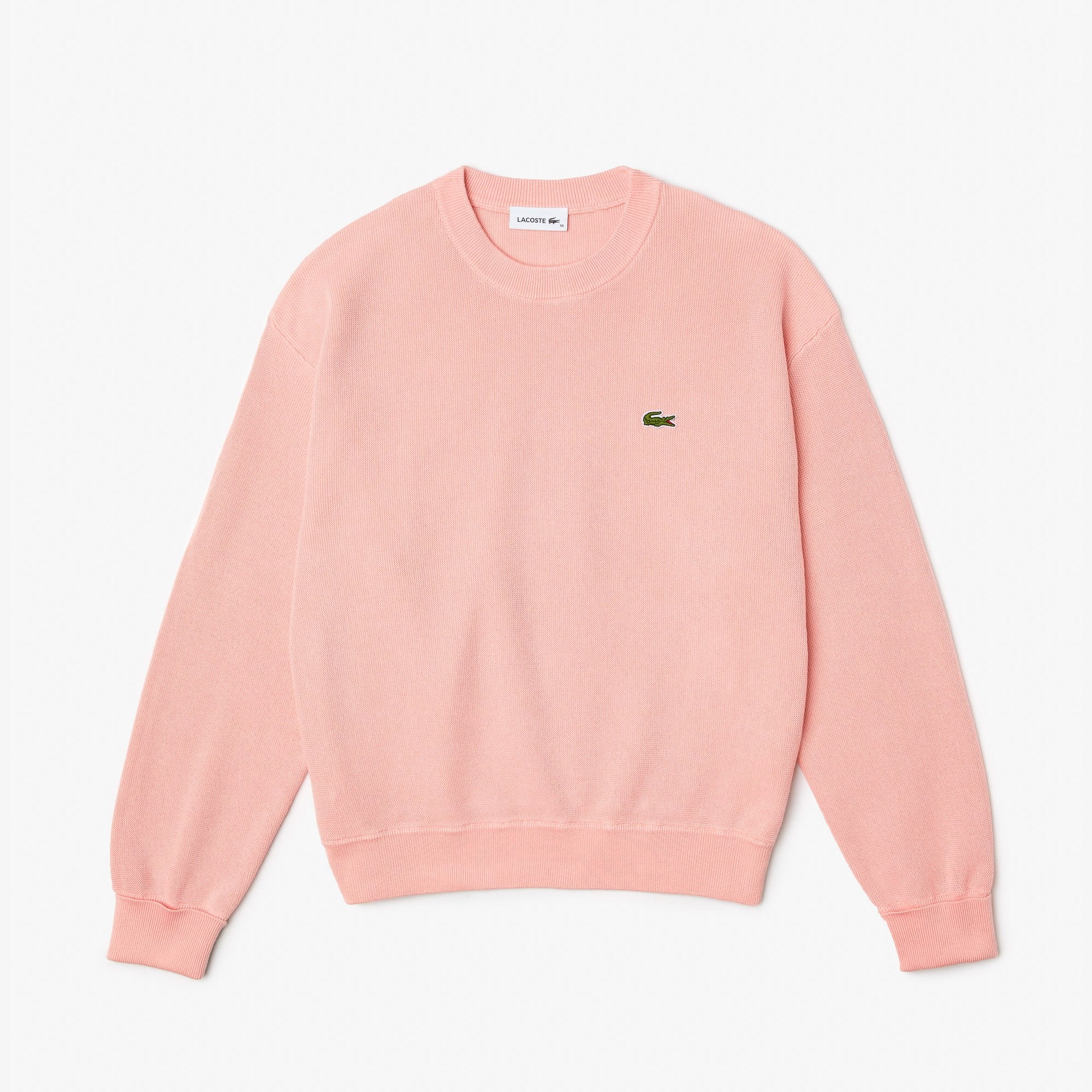 Pull col rond femme Lacoste en coton biologique Pullovers - Rose - Lacoste - Femme