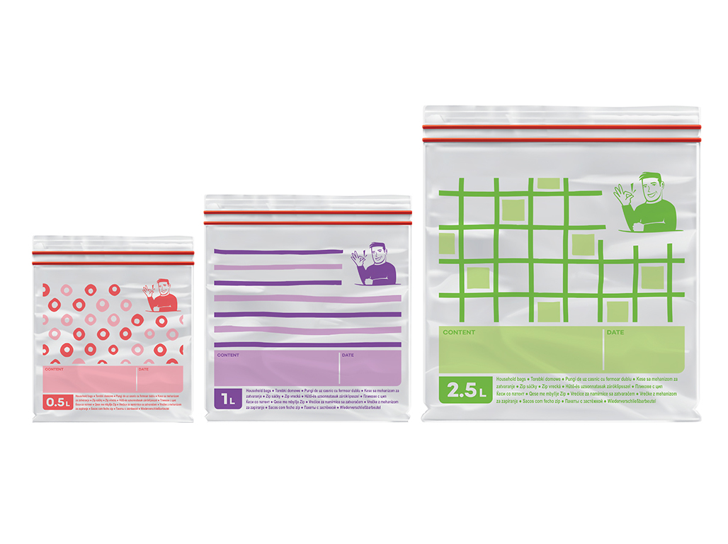 SACOS PARA ALIMENTOS FINO ZIPPER MIX 25 UN