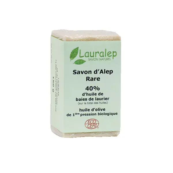 Sabonete de Aleppo Orgânico Raro Lauralep com 40% de Óleo de Louro, 150g