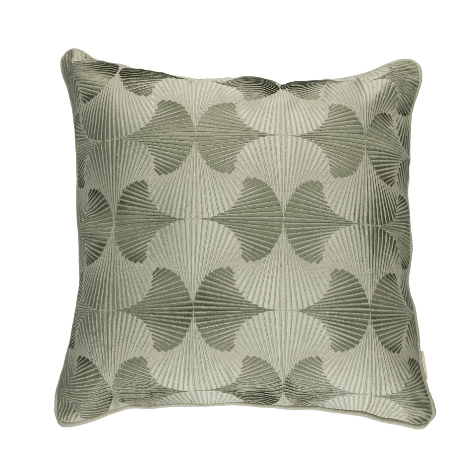 Sierkussen Art Nouveau linnen dewgreen 45x45 cm
