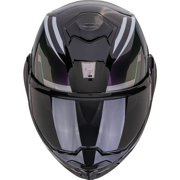 Scorpion - Casque Exo-Tech Evo Furio Noir / Argent / Violet
