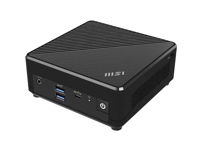 MSI Cubi N ADL S 078EU - Mini PC N-series N100 / op til 3.4 GHz - RAM 4 GB - SSD 128 GB - NVMe - UHD Graphics - Gigabit Ethernet - Win 11 Pro - skærm: ingen - sort