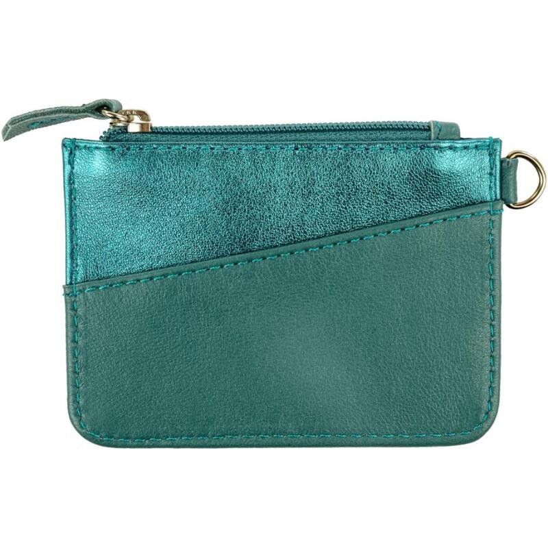 Ginkgo, Pochette téléphone & accessoires en cuir (Petite sacoche pour téléphone 10,5x16,5 cm + porte-cartes 7,5x10,5 cm + porte-clés 7x6 ,5 cm)