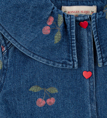 Konges Sløjd Skjorte - Magot Denim -  Grønde Cerise