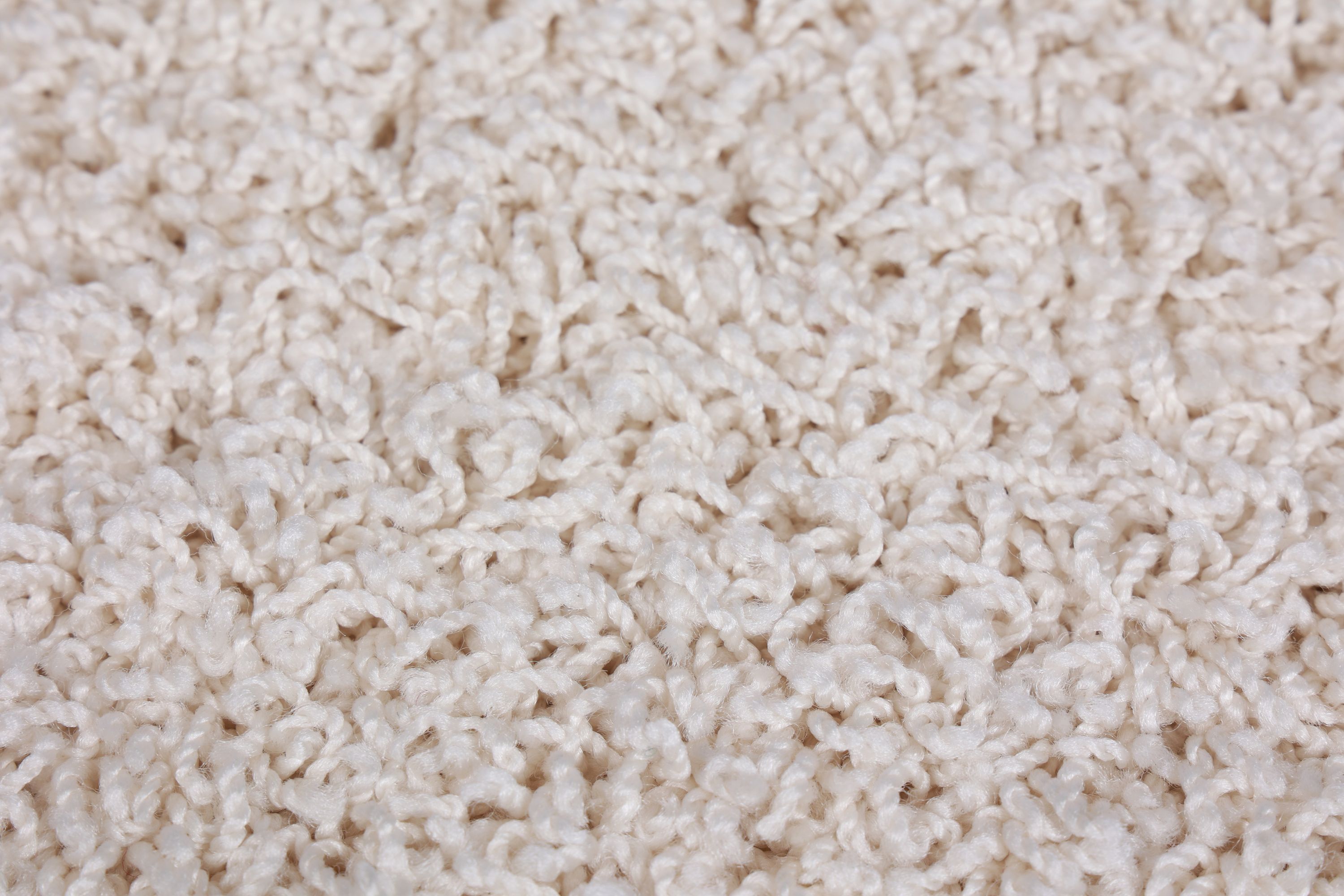 Hochflor Teppich 160 x 230 cm creme