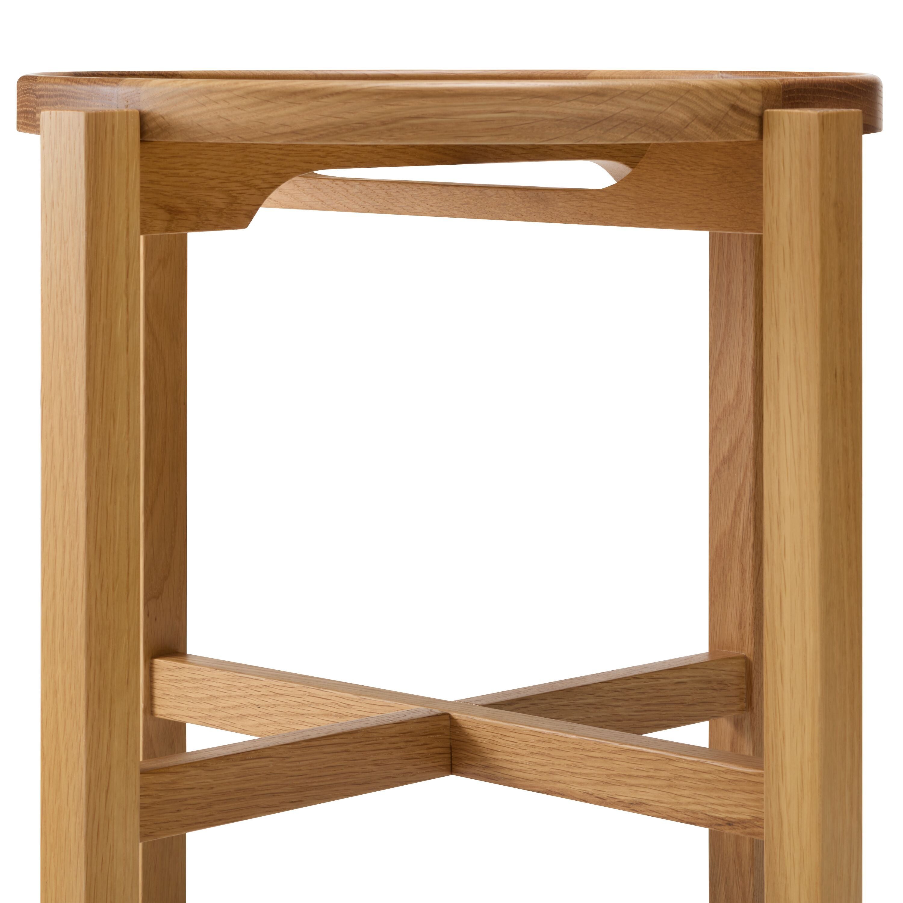 MEREDITH Beistelltisch - Eiche / B: 47.0 cm x T: 47.0 cm x H: 45.0 cm