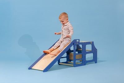 Duck Woodworks Sklie til Sammenleggbar Læringstårn, Blå