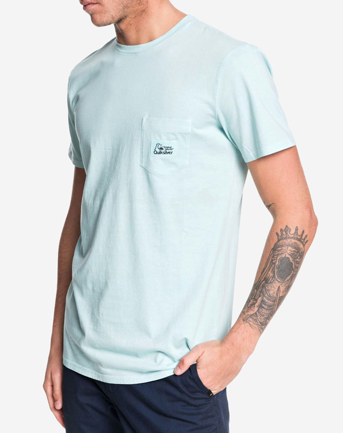 Quiksilver T-Shirt Above The Lip bleu clair