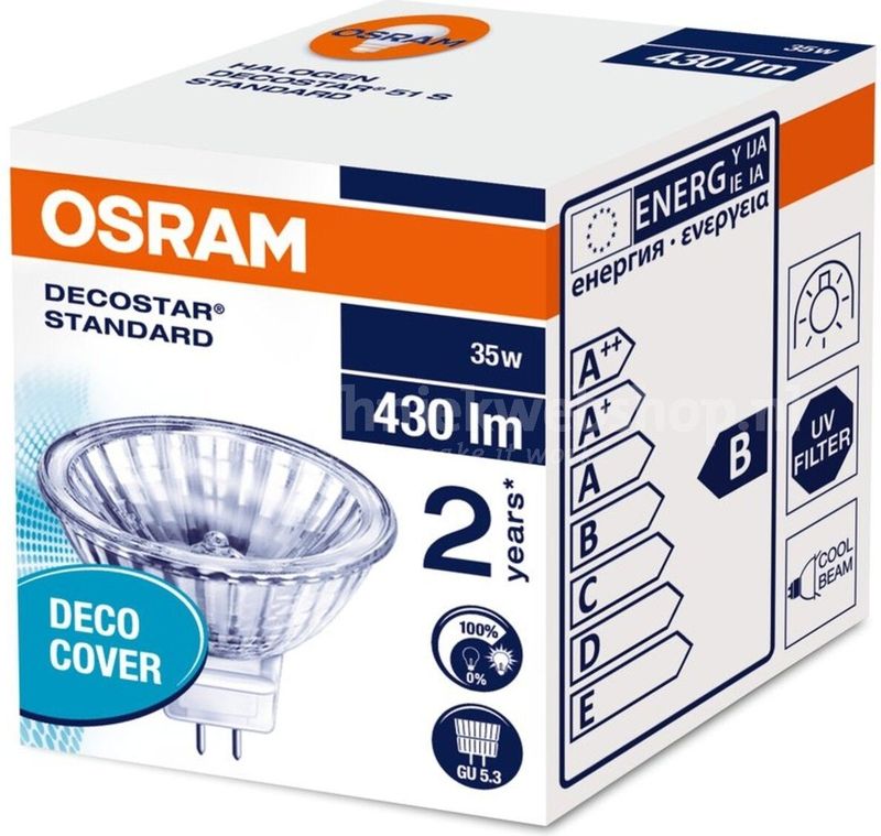 Osram - Decostar 51S - Halogeenspot - Warm Wit Licht - Dimbaar - GU5.3
