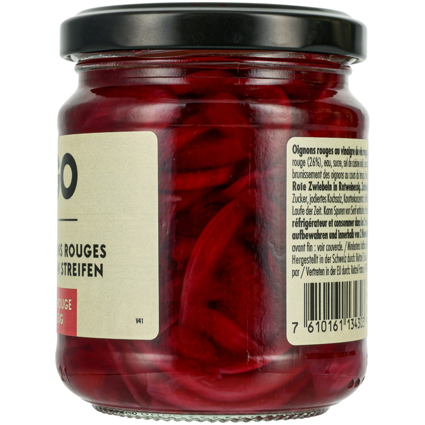 Hugo Rote Zwiebeln in Lamellen