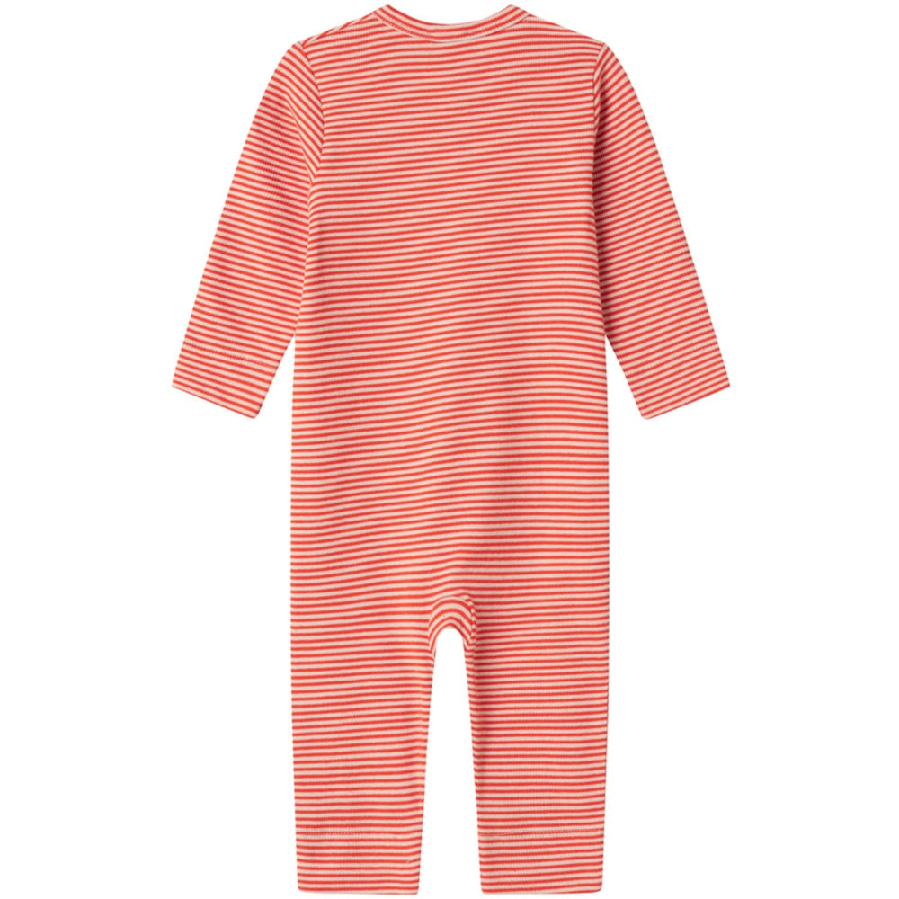 Køb MarMar Modal Fine Rib Red Stripe Ruka Heldragt