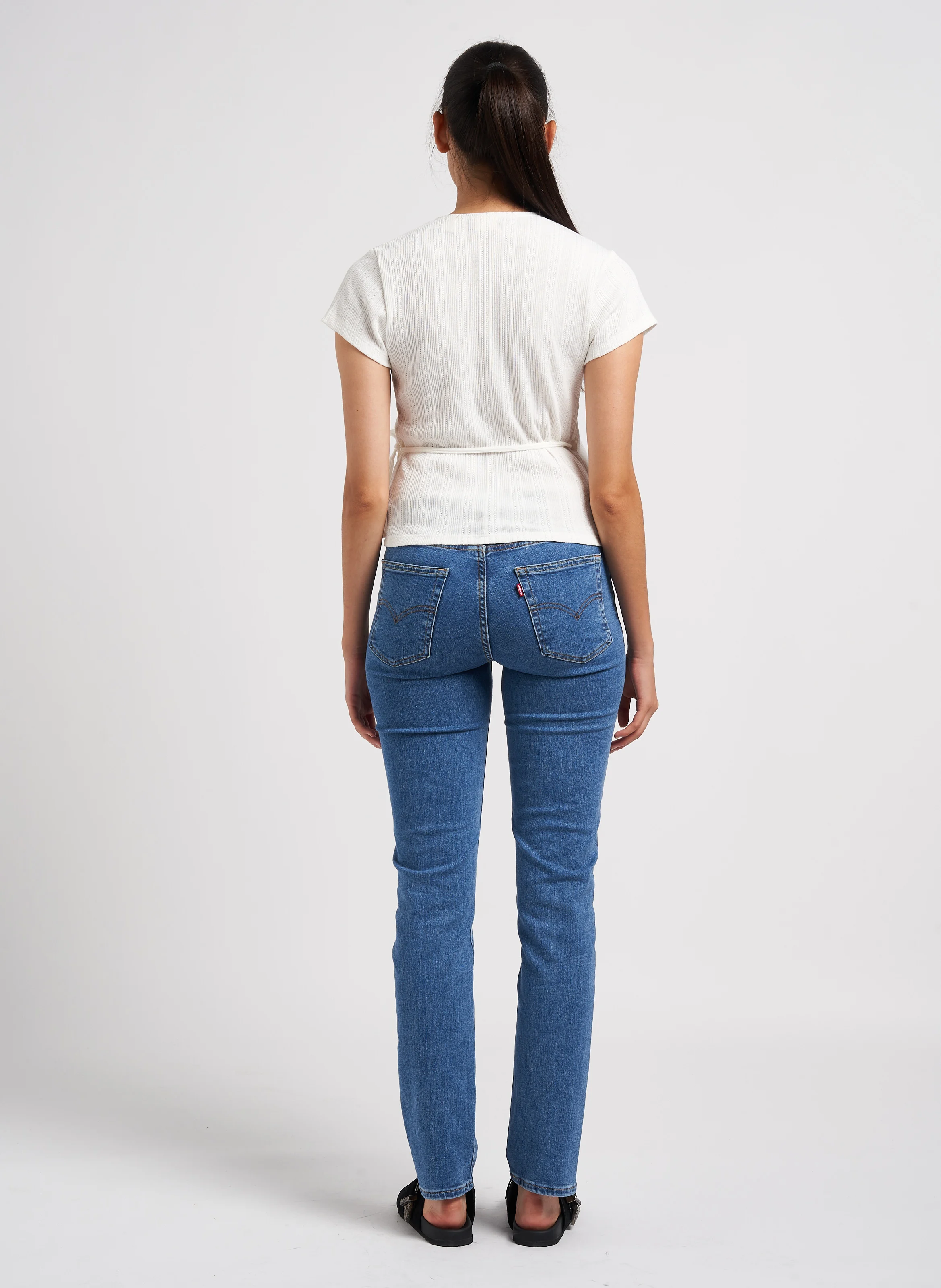 DRY GOODS POINTELLE WRAP - Top cache coeur en coton mélangé| Blanc
