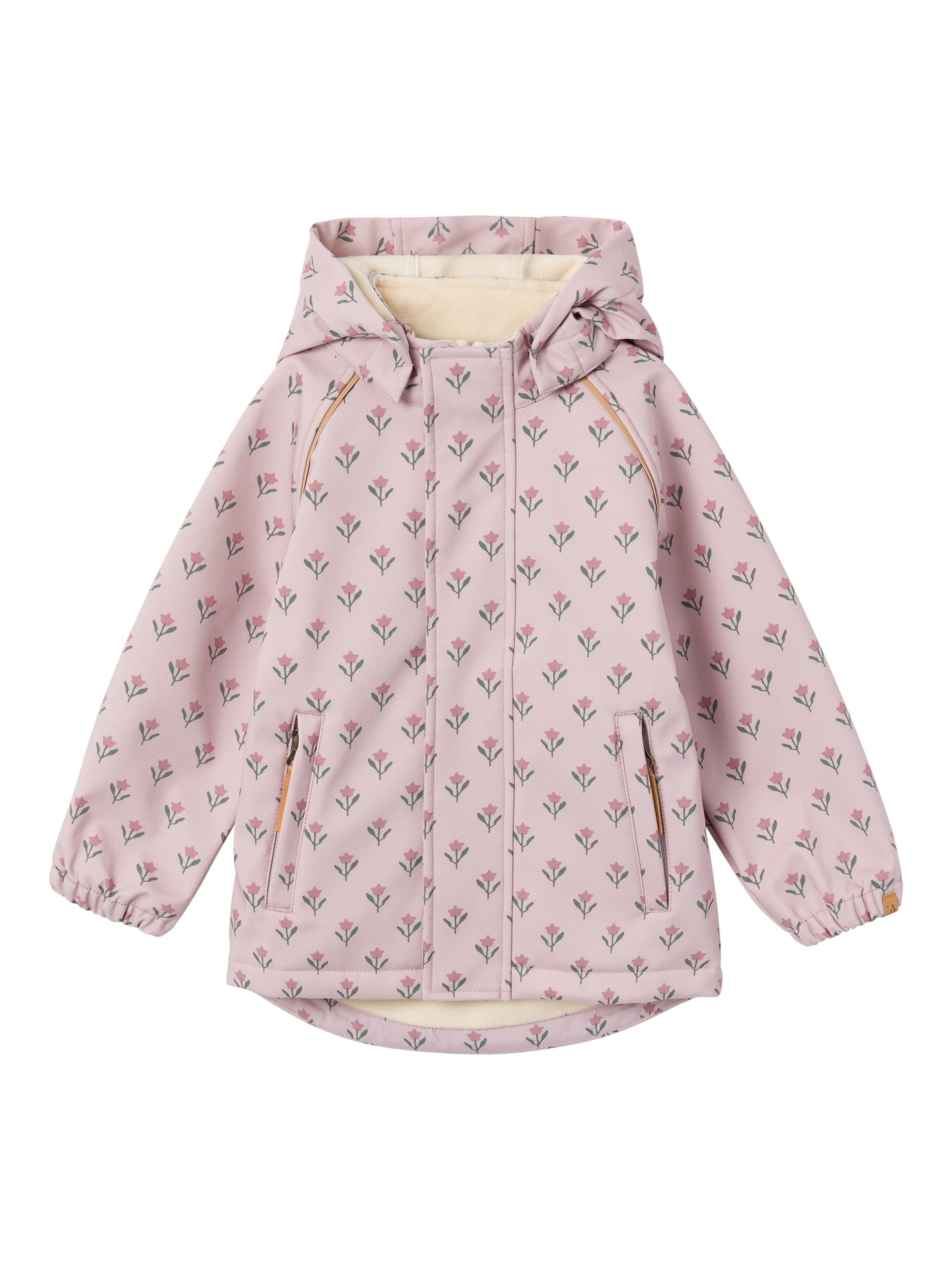 Softshell-Jacke NMFLAALFA TULPEN AOP in violet ice