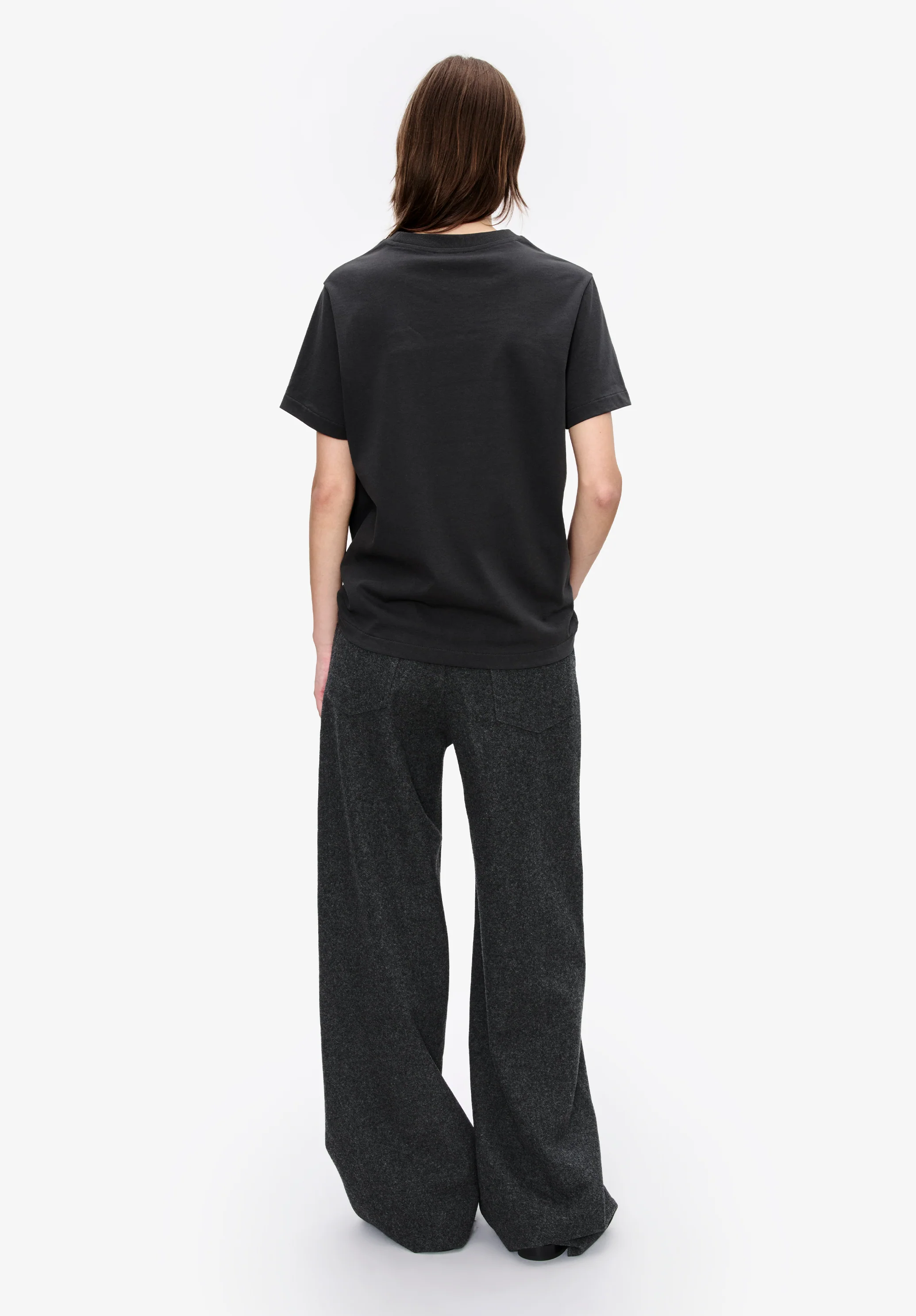 t-shirt standard rue madame GOTS - Faux noir/noir