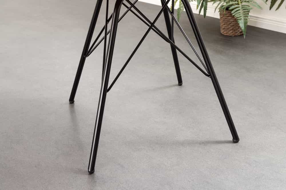 Design Stuhl SCANDINAVIA MEISTERSTÜCK grün Cord schwarz Metall-Gestell