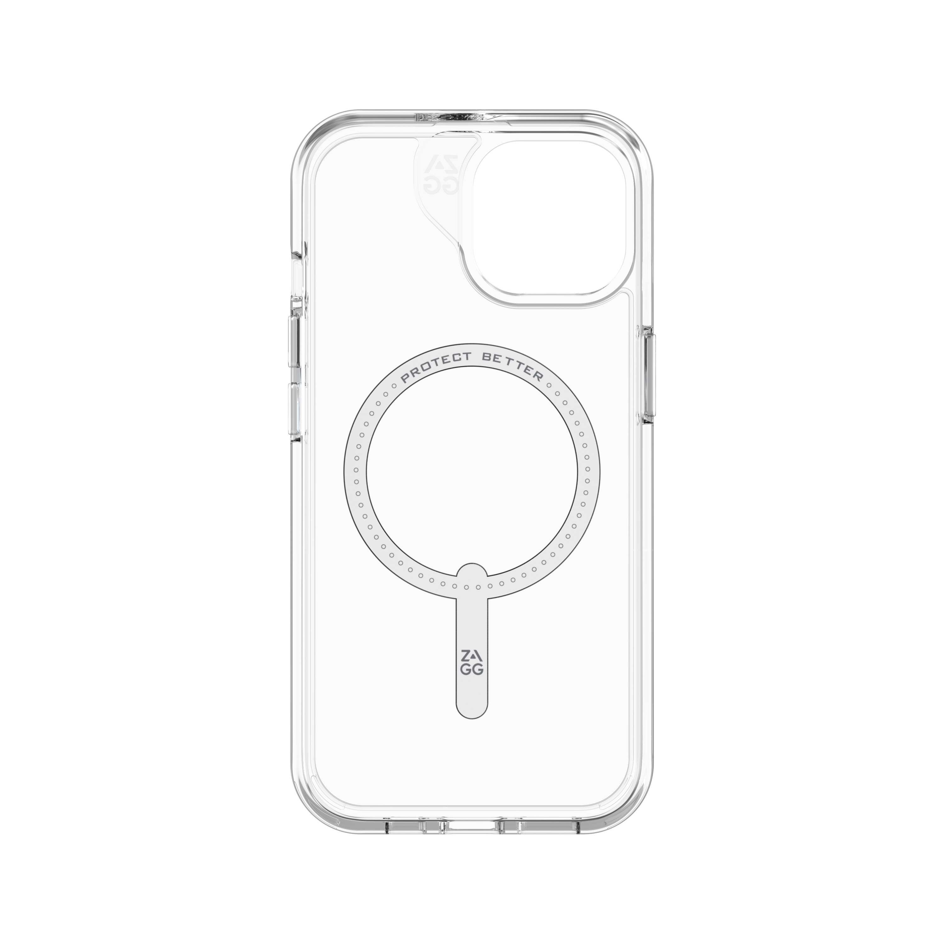 iPhone 15 Antibakterielle MagSafe Schutzhülle Crystal Palace Snap D3O aus Recycelten Materialien (702312616) - Transparent