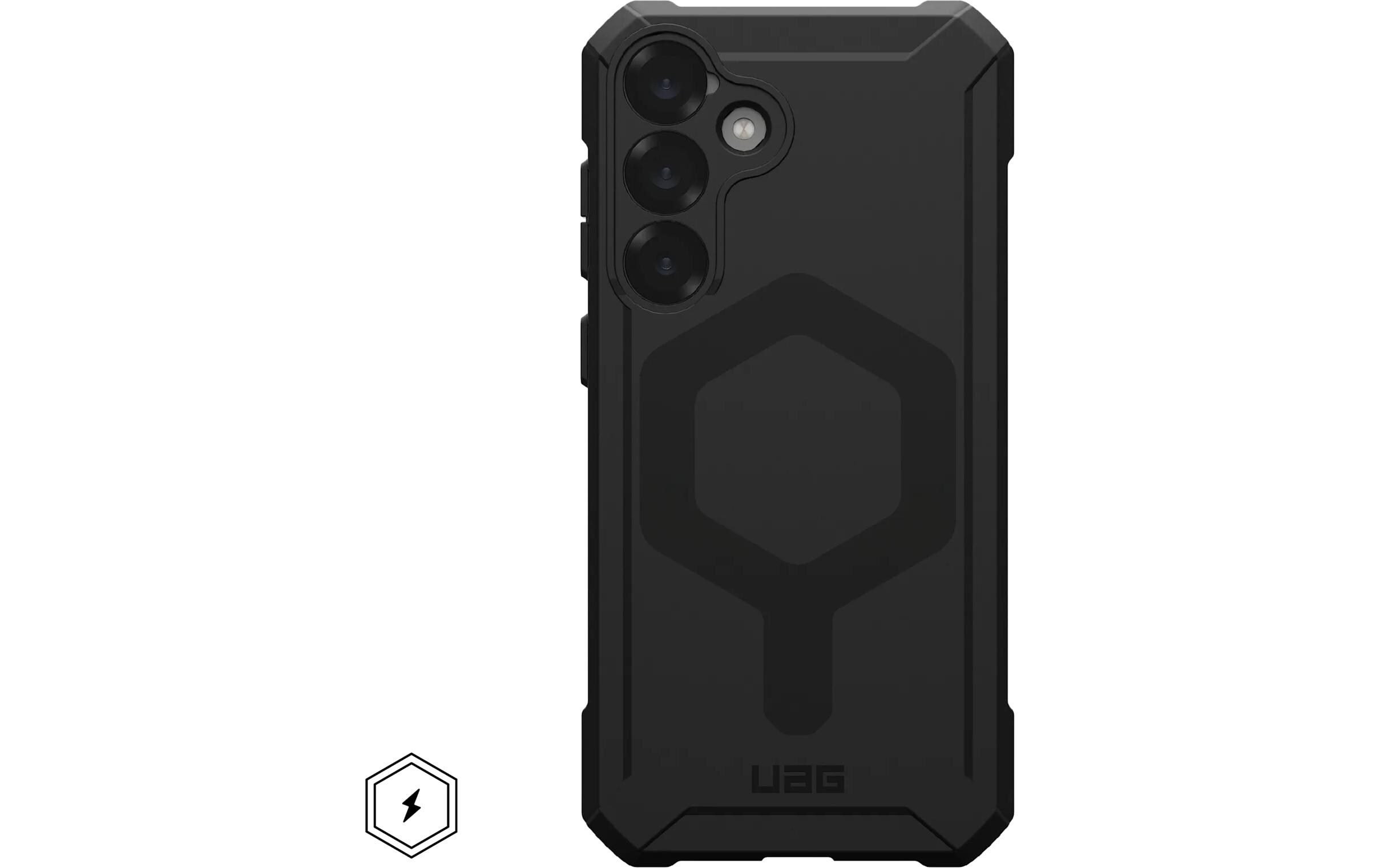 Back Cover Essential Armor Galaxy S25+ BlackSchutzhülle für das Samsung Galaxy S25+