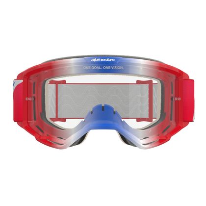 Masque cross Alpinestars VISION 5 CORP 2025 - Rouge / Blanc