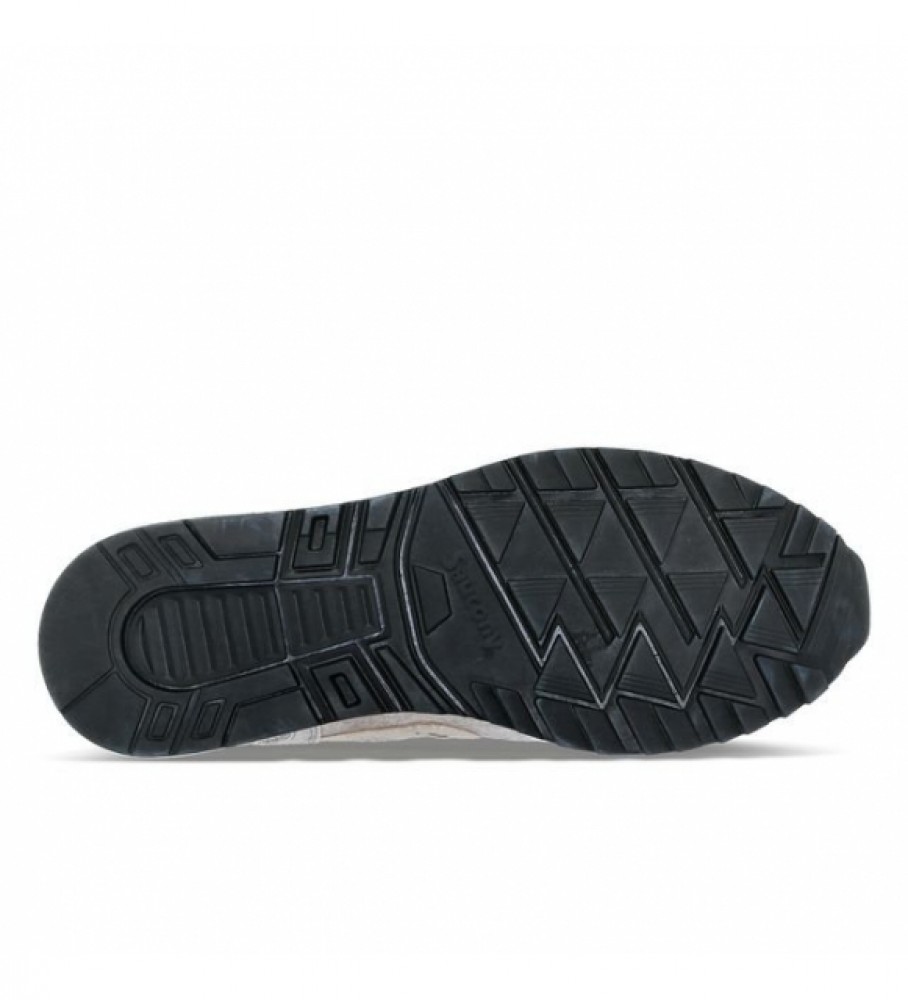 Tênis Saucony Shadow 5000 de couro, cinza