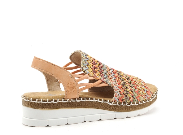 Rieker nu pieds plats femme v1241 multicolore