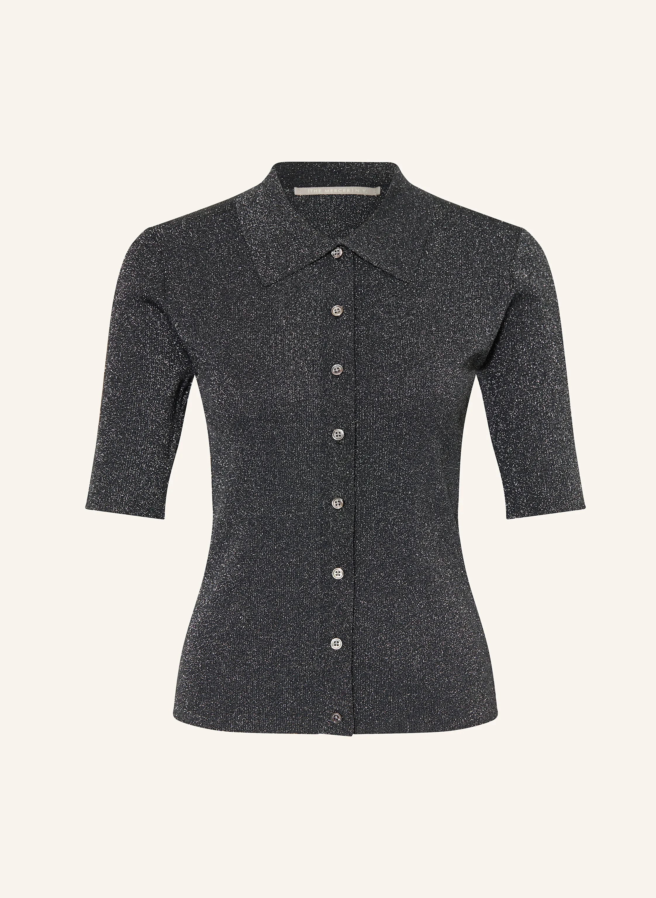 (THE MERCER) N.Y. Strickjacke mit Glitzergarn