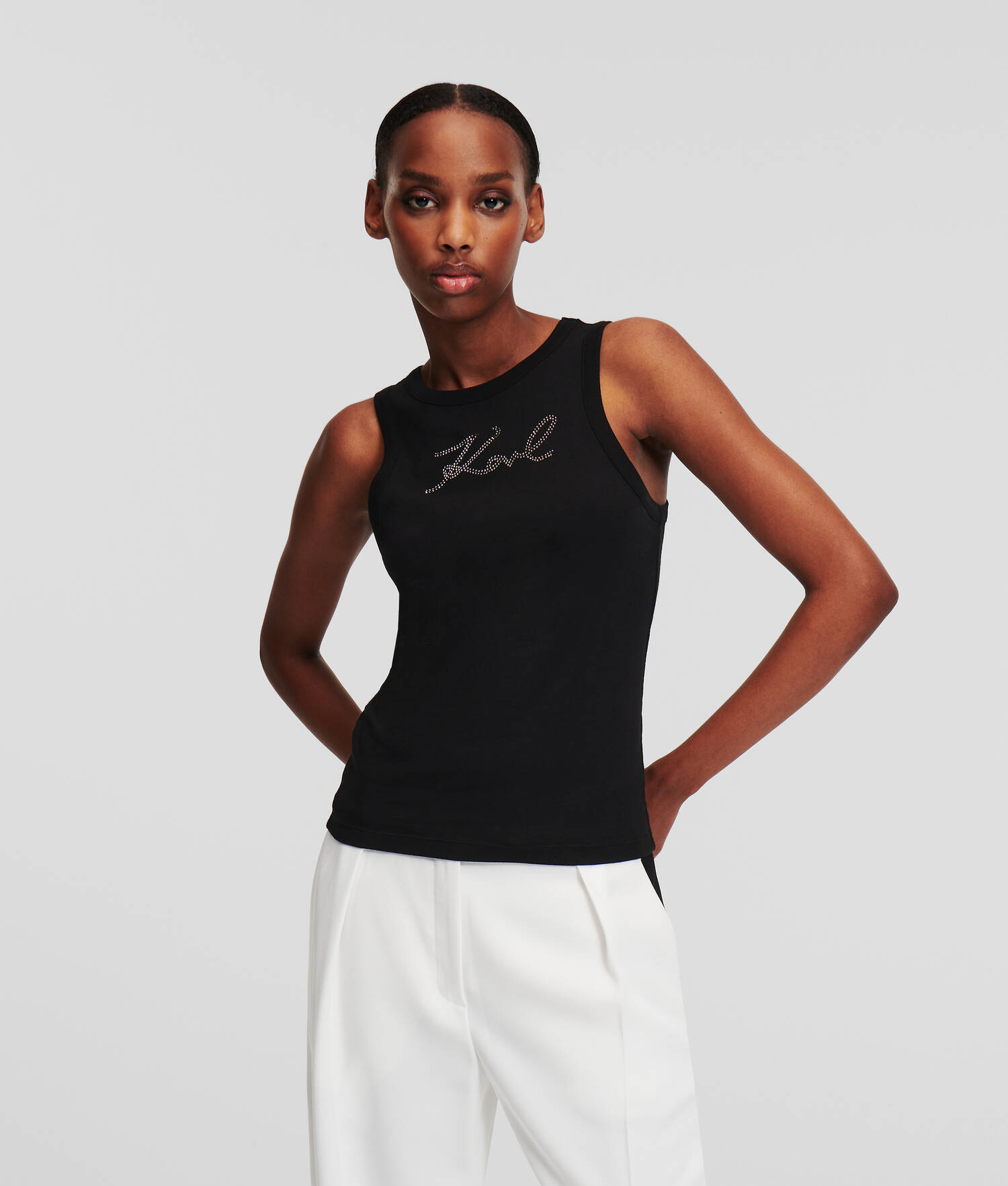 DÉBARDEUR KARL SIGNATURE EN STRASS