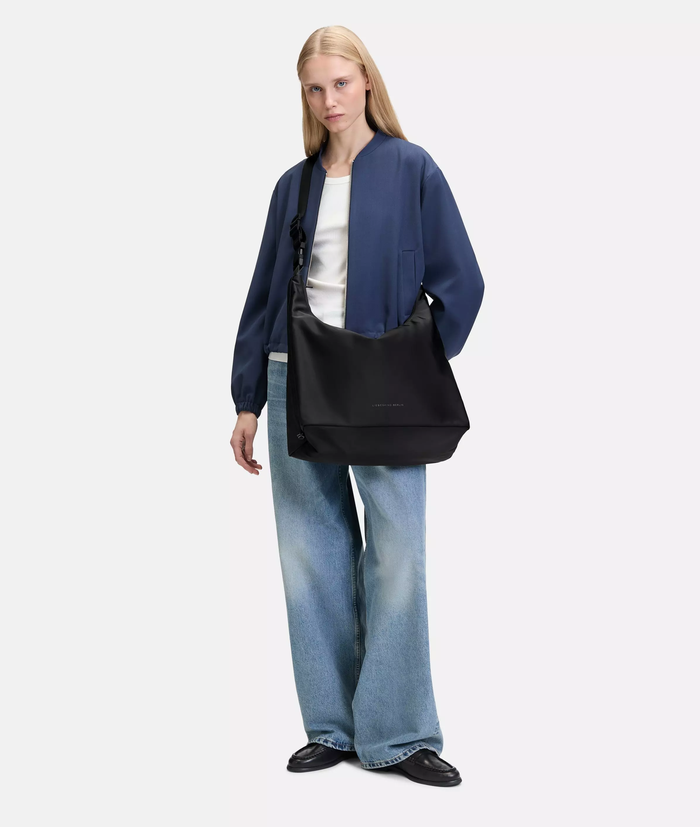 Nylon Hobo L Large nylon hobo bag