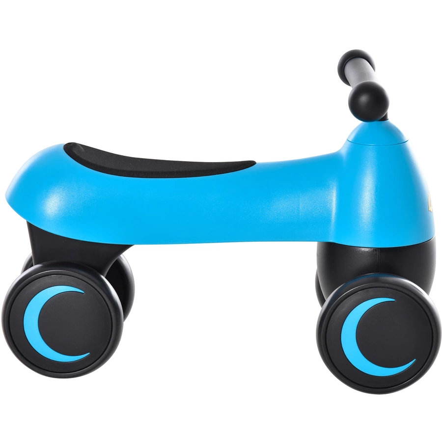 HOMCOM Rutschauto blau und schwarz