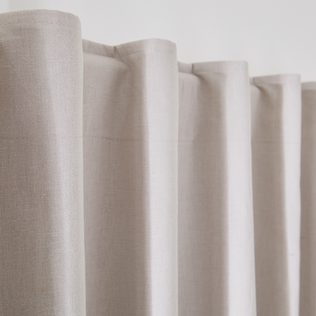 LA REDOUTE INTERIEURS<br>Cortina blackout em meio linho com laços ocultos, Lincot