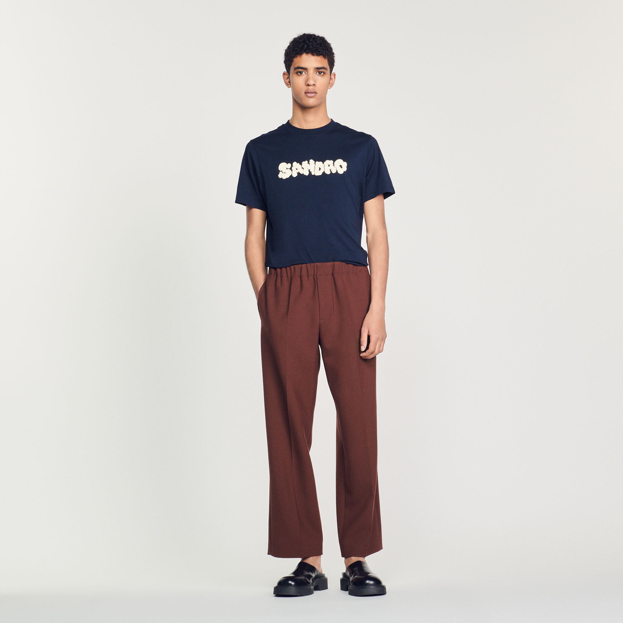 T-shirt broderie Sandro