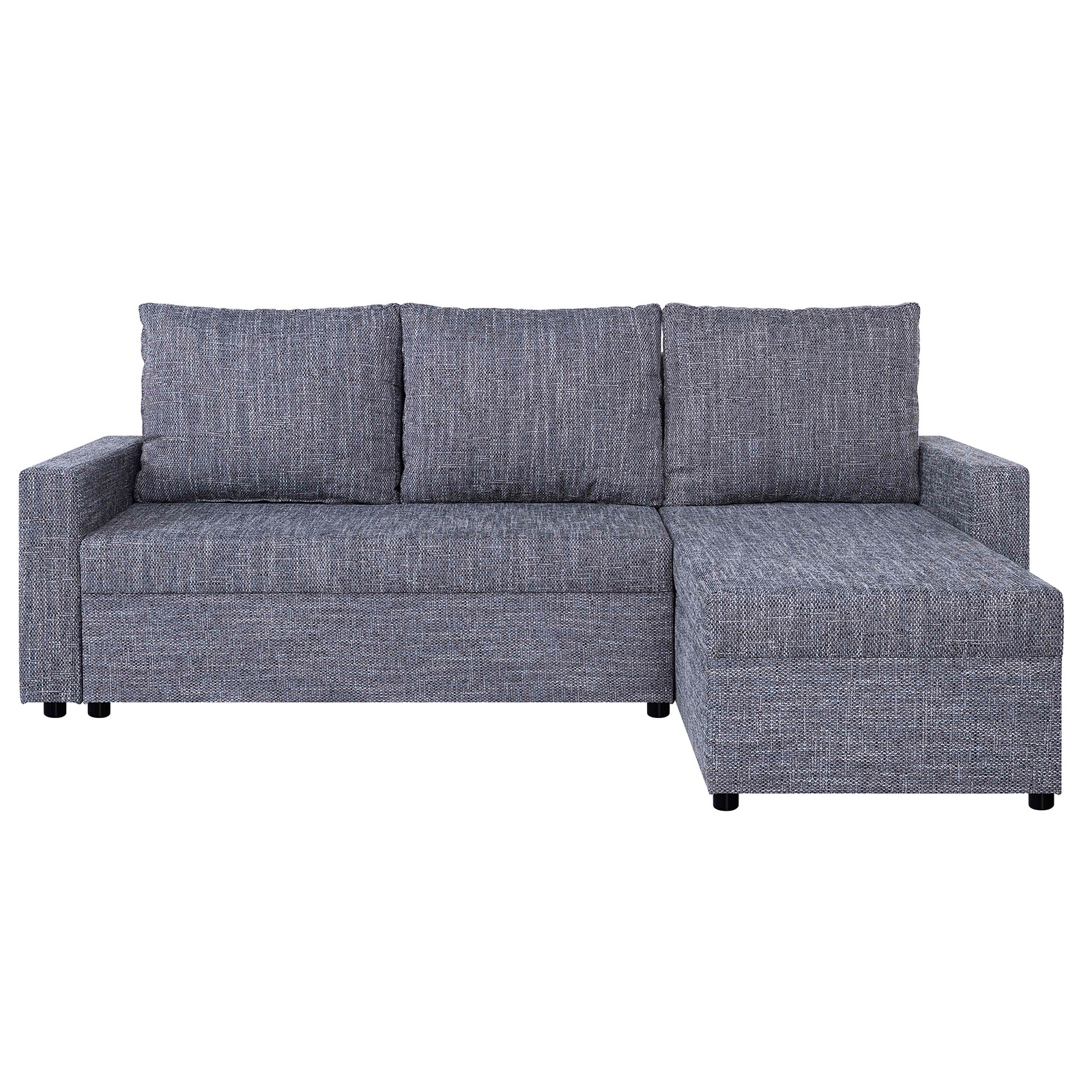 Ecksofa - grau - Liegefunktion