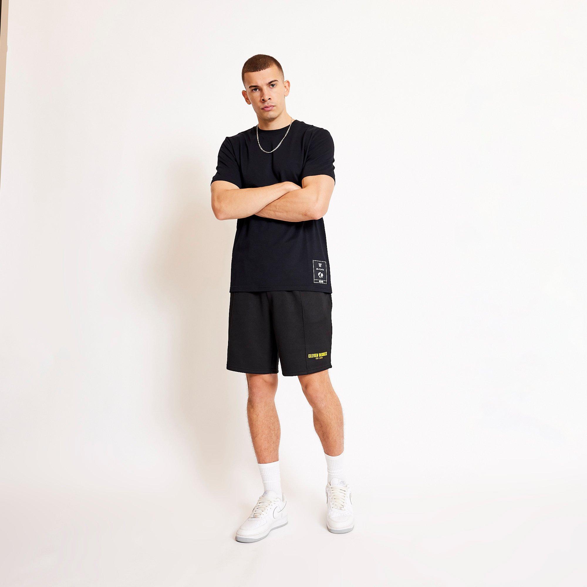 11 Degrees 11D Pique Shorts Black