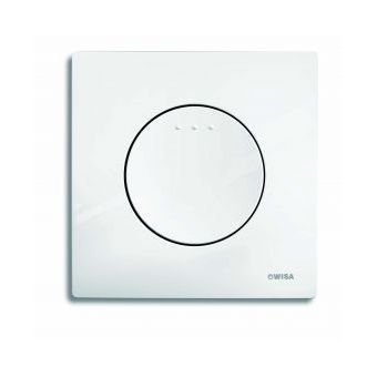 Wisa Quadro bedieningsplaat Enyo SO 18x18cm kunststof wit