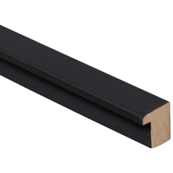 Decowall Acoustic eindprofiel zwart 260cm