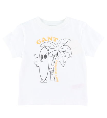 GANT T-Shirt - Surf Academy - Weiß
