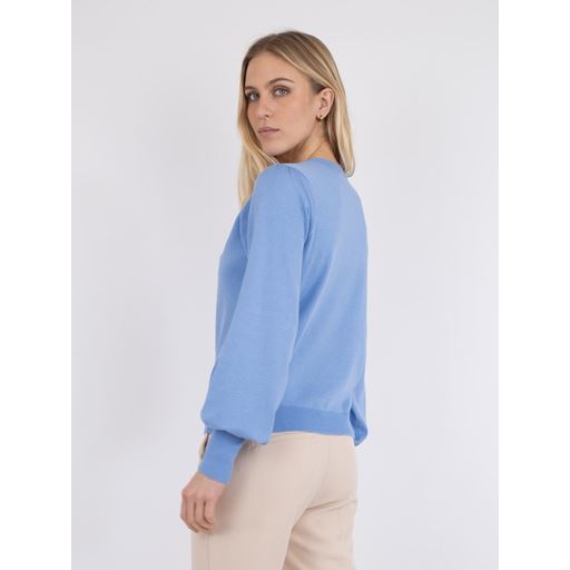 Neo Noir Magdalena Solid Striktrøje, Sky Blue, 40