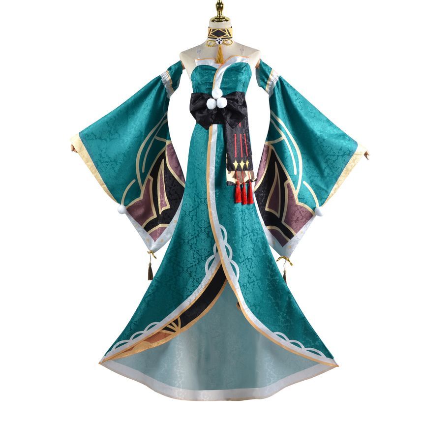 Custaplayu - Genshin Impact mevrouw Hina cosplay kostuum